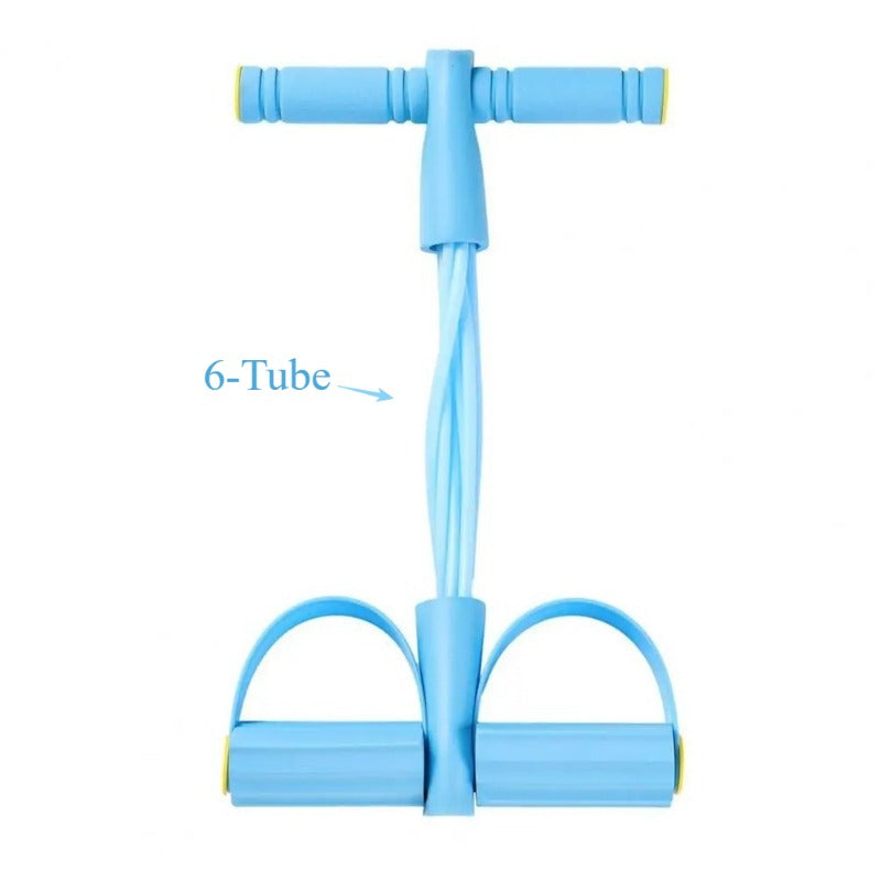 Resistance Bands with Handles for Multifunctional Yoga Sit-Ups, Suitable for Both Men And Women. This Foot Pedal Resistance Trainer Features Six Strands of Thickened Rope, Designed for Effective Abdominal Workouts
