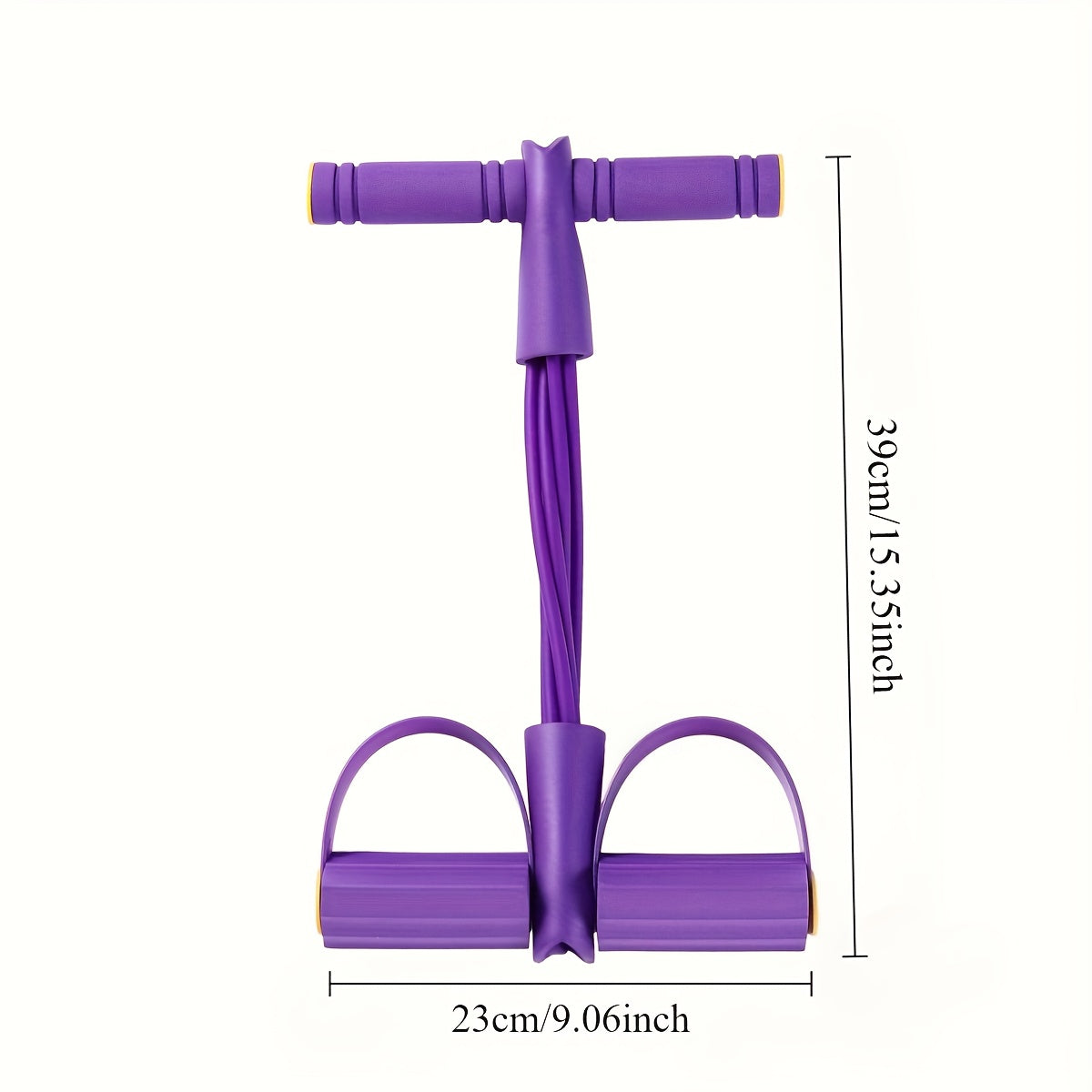 6-Tube Elastic Yoga Pedal Pull Rod Resistance Band - Multi-functional Pedal Pull Rope Resistance Band, Pedal Ankle Puller, TPE Fitness Equipment for Sit-ups, Yoga Stretching and Slimming Training Fitness Equipment, Suitable for Full Body Workout