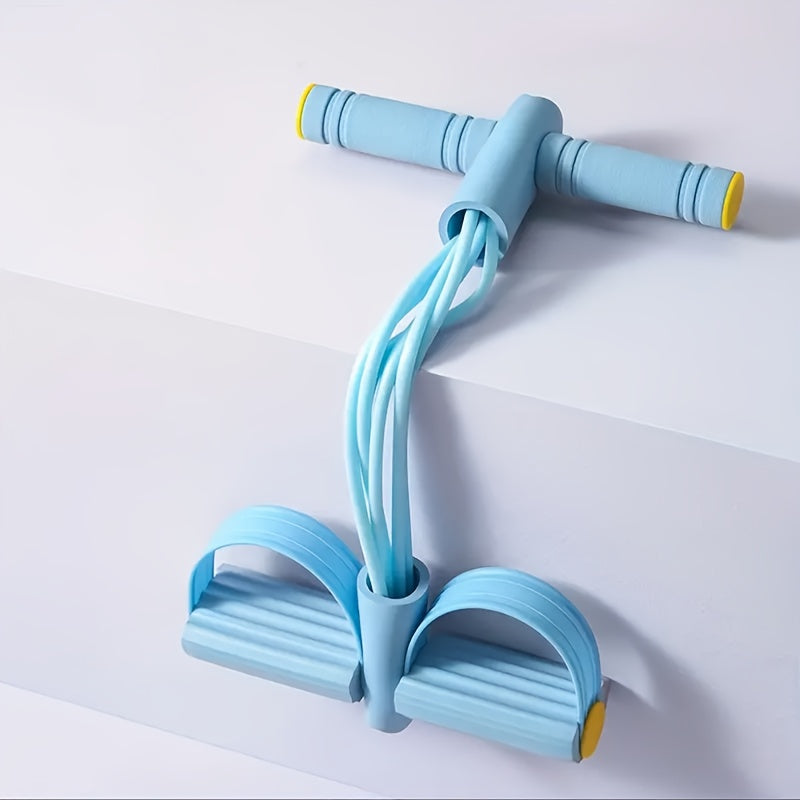 6-Tube Elastic Yoga Pedal Resistance Bands, Multifunctional Pedal Pull Rope Resistance Bands, Ankle Pullers for The Pedal, AB Fitness Equipment for Sit-Up Exercises, Yoga Stretching And Slimming Training Equipment, Designed for Workouts Targeting The Abdo