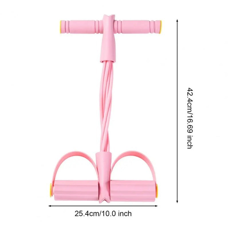 Resistance Bands with Handles for Multifunctional Yoga Sit-Ups, Suitable for Both Men And Women. This Foot Pedal Resistance Trainer Features Six Strands of Thickened Rope, Designed for Effective Abdominal Workouts